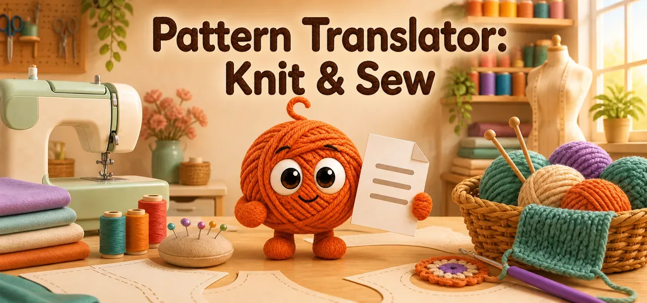 Pattern Translator: Unsere neue App für Näh-, Strick- und Häkelanleitungen