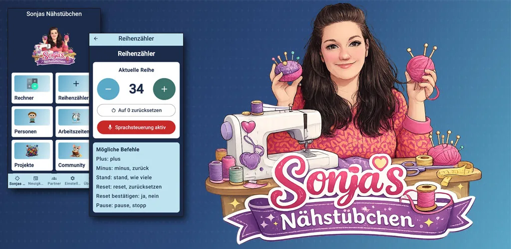 Sonjas Nähstübchen ist jetzt auch für iOS verfügbar